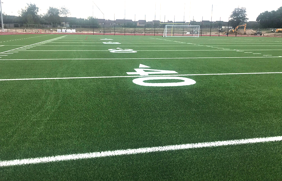 Image of artificial grass pitch for American Football