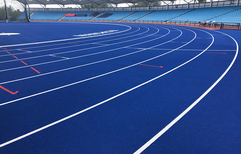 Image of competition standard running track