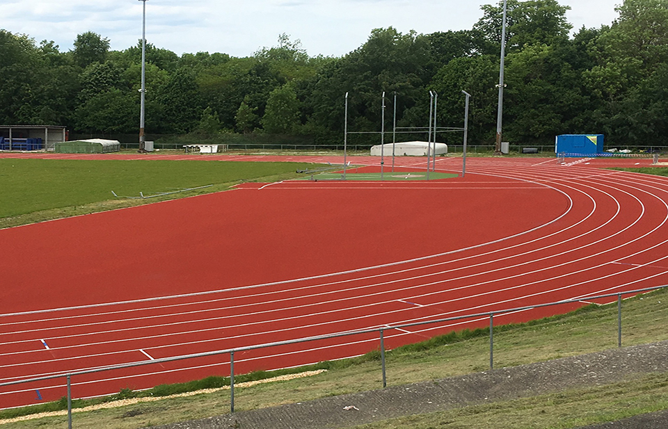 Image of competition standard running track