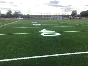 Image of artificial grass with line markings