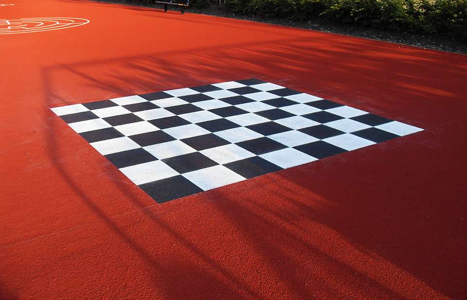 Image of a large chess board